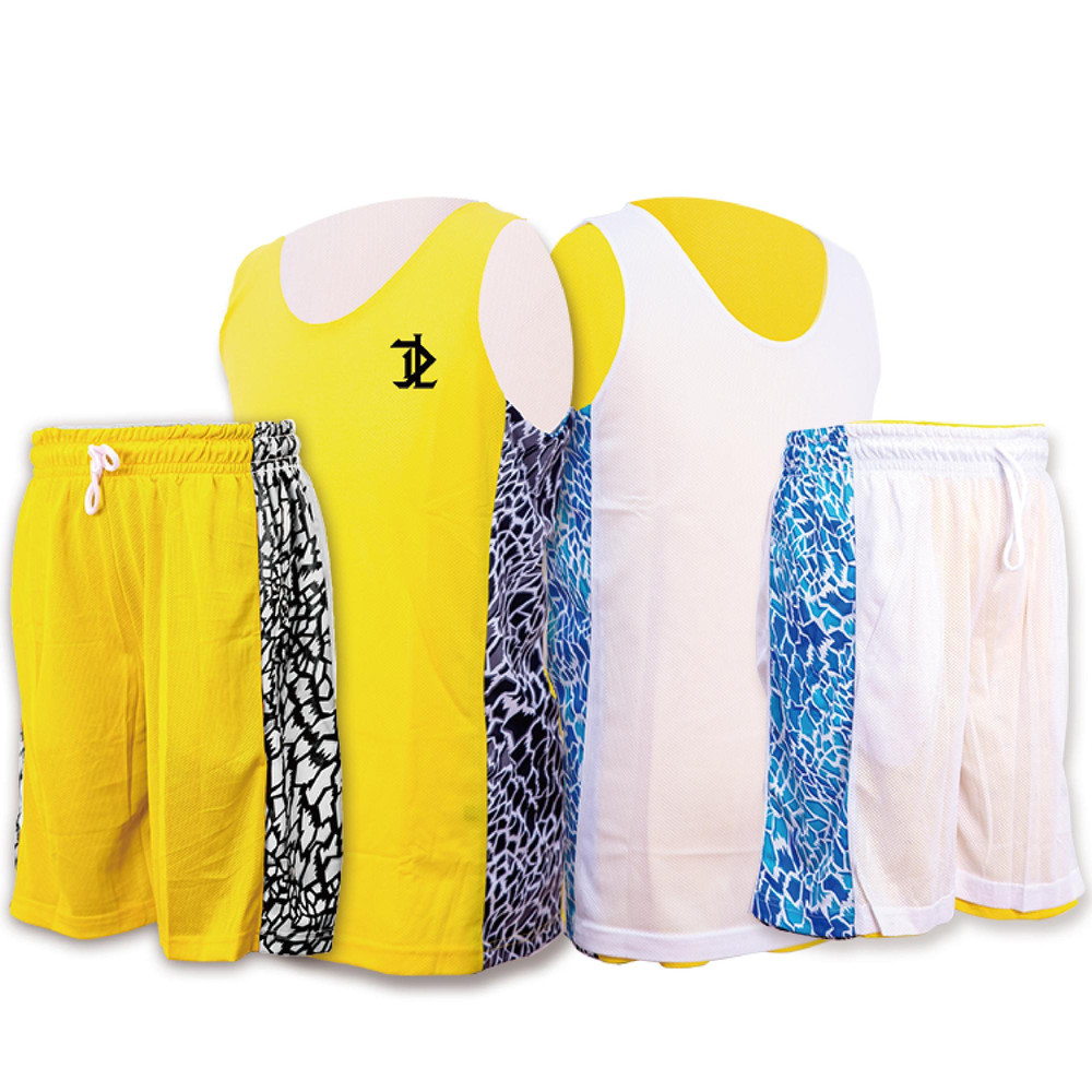 雙面籃球服 - Panther 速度激發(黃/水藍/白)