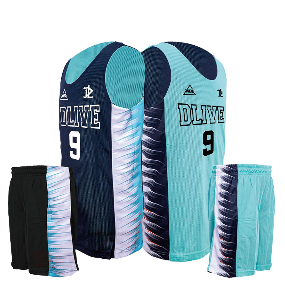 雙面籃球服 - Pierce(Tiffany綠/黑)