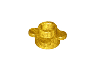 33291 Plate, Round 1 x 1 with Flower Edge (4 Knobs)