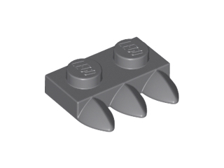 15208 Plate, Modified 1 x 2 with 3 Teeth (Claws)