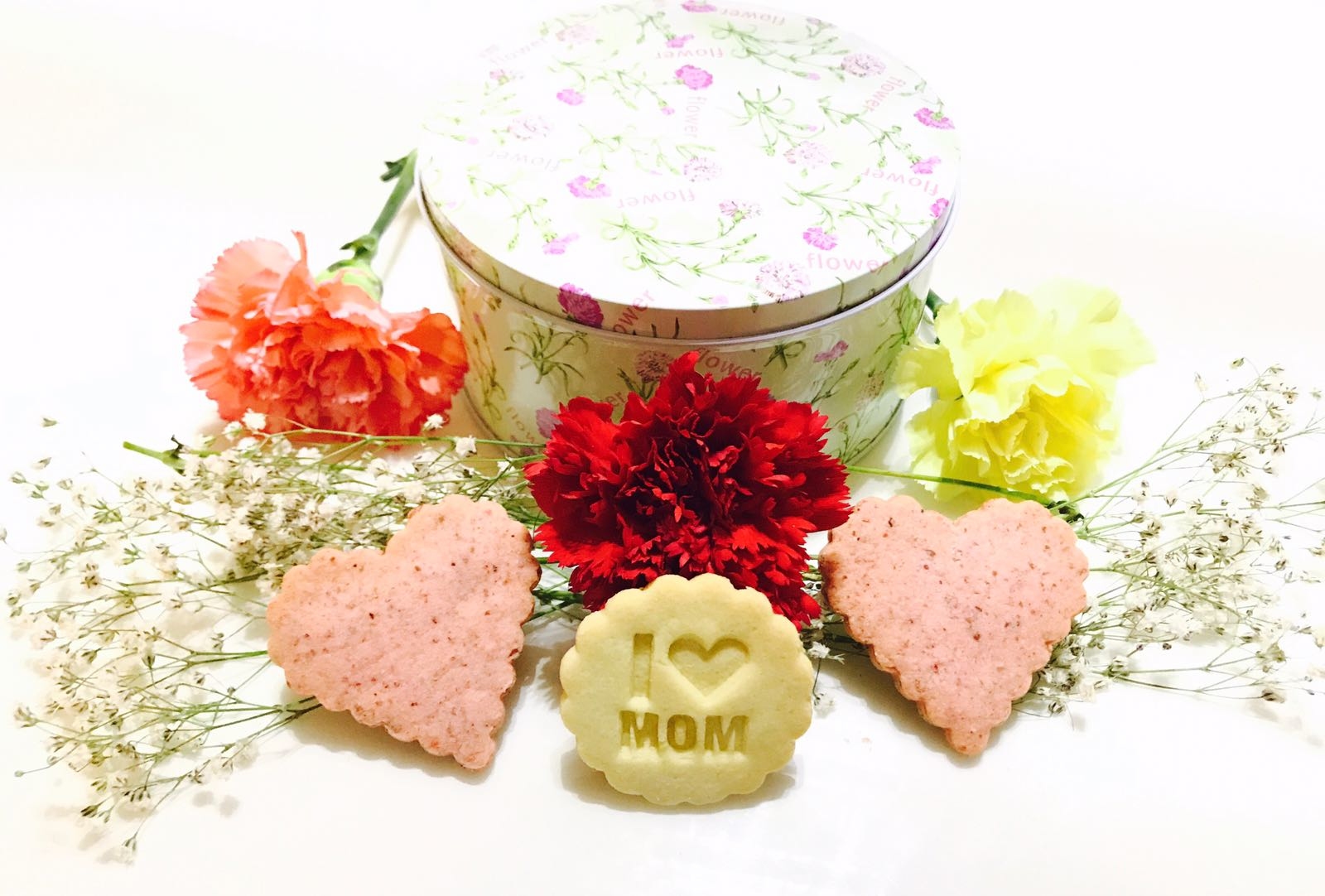 「母親節禮物」禮盒裝 - 玫瑰曲奇 + 雲尼拿曲奇