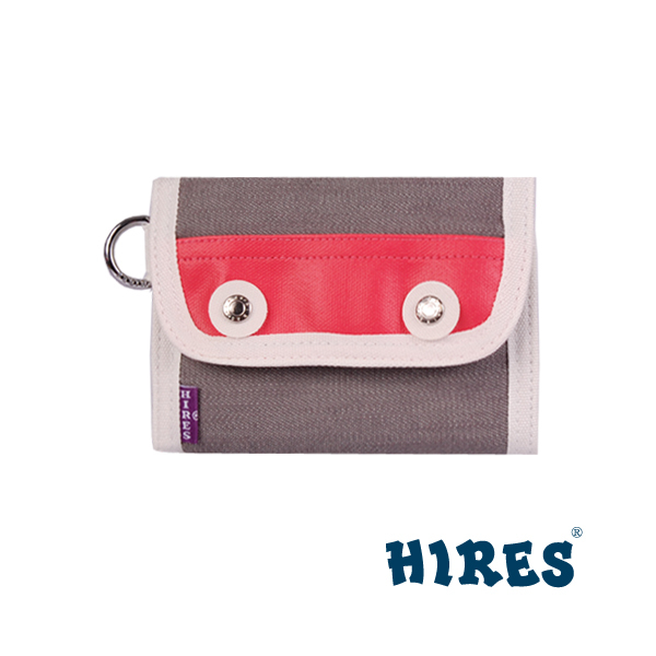 【HIRES】半調主義系列-短夾(灰粉)