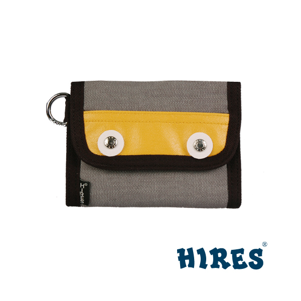 【HIRES】半調主義系列-短夾(灰黃)