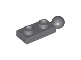 22890 Plate, Modified 1 x 2 with Towball on End