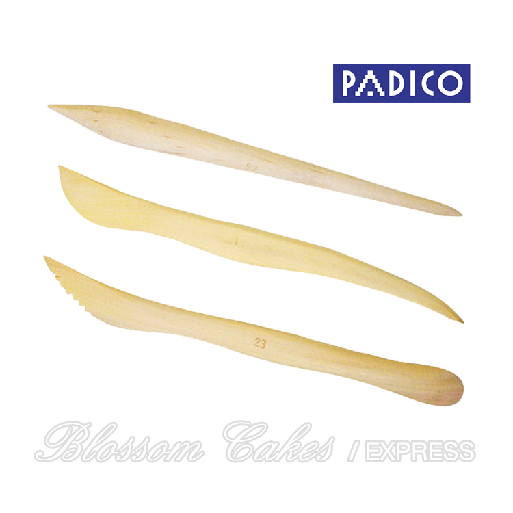 Padico Wooden Spatula, Set of 3