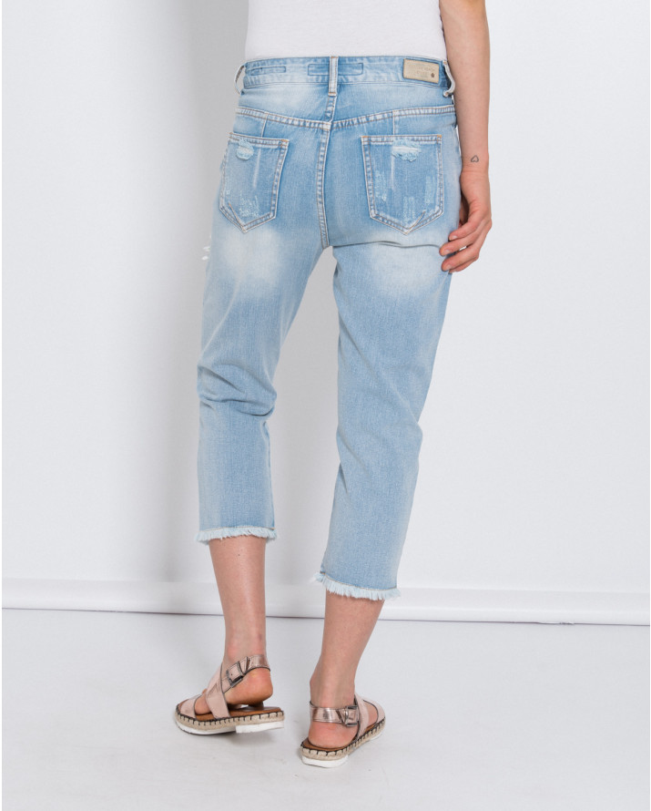 【silvian-heach】蜂鳥磨破八分牛仔褲