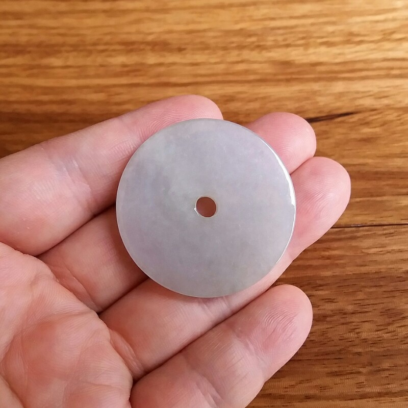 JK437 冰糯平安扣 (方形邊) (38mm直徑)