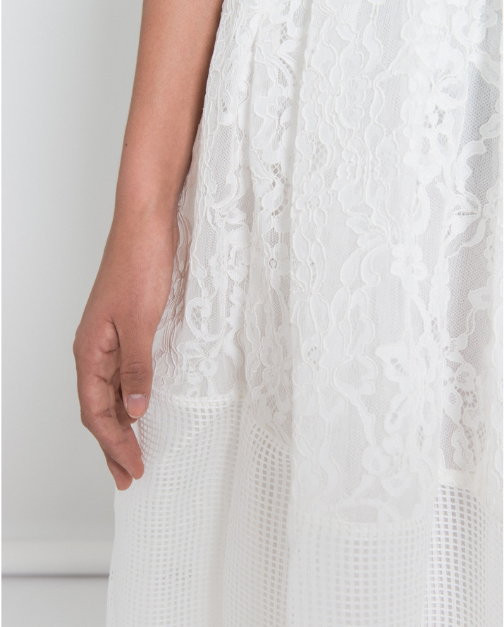 【silvian-heach】蕾絲拼接硬紗蓬裙