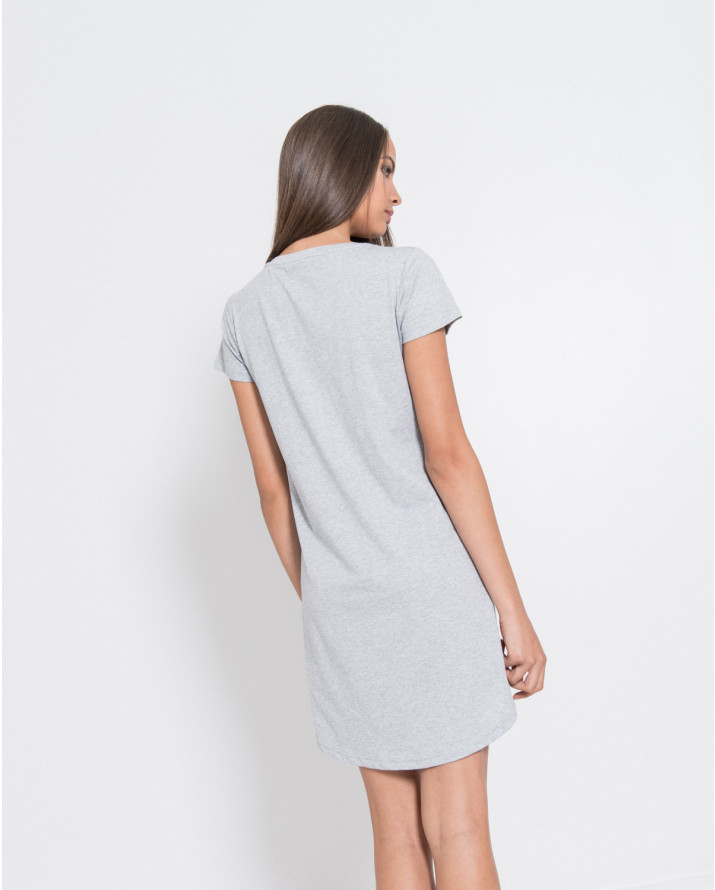 【silvian-heach】繡花拼貼短袖長板T恤