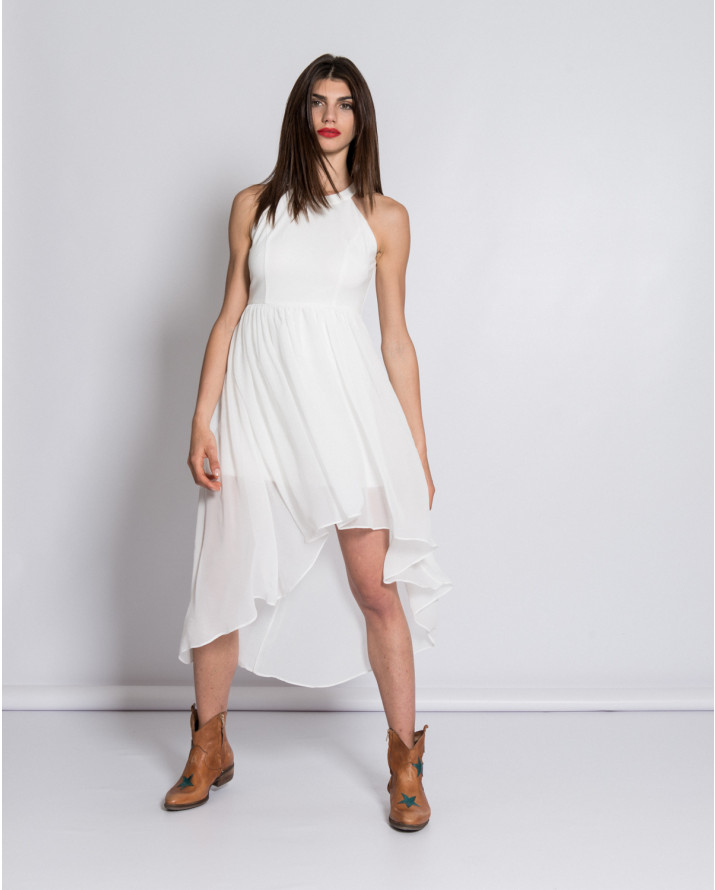 【silvian-heach】削肩前短後長洋裝