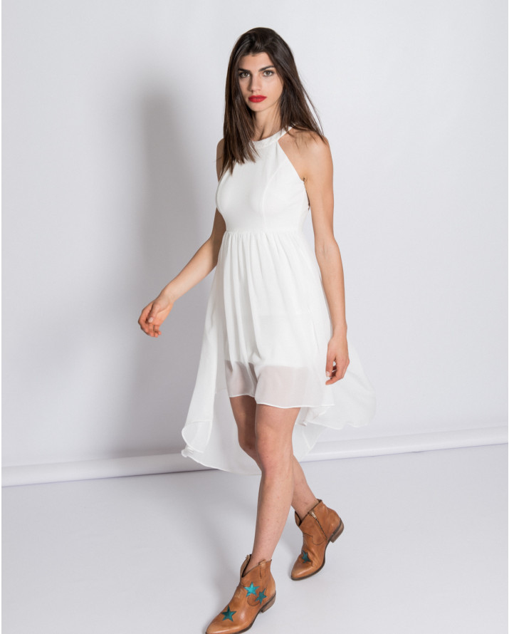 【silvian-heach】削肩前短後長洋裝