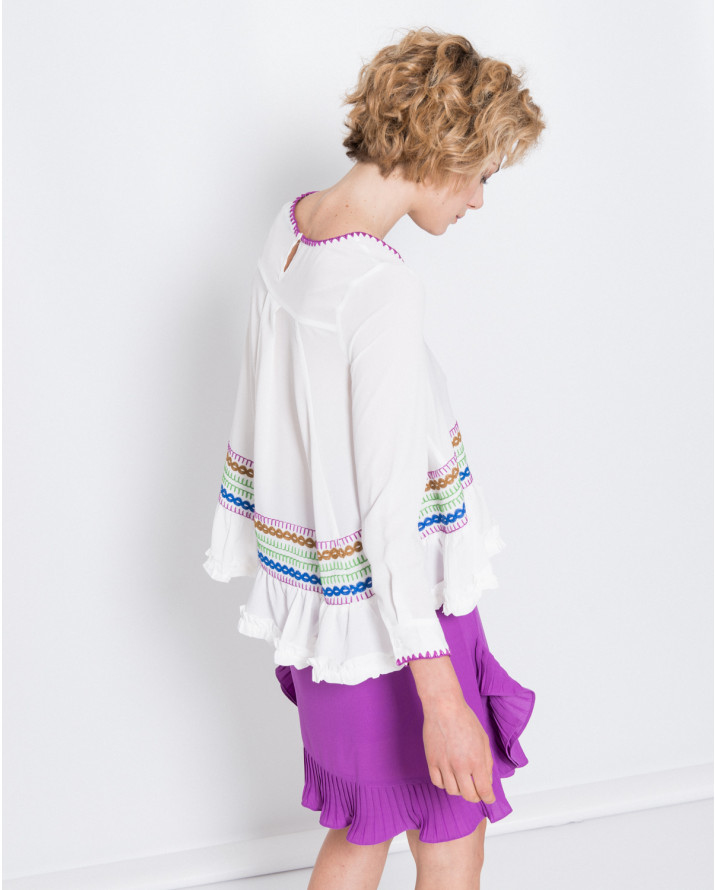 【silvian-heach】荷葉下擺長袖上衣