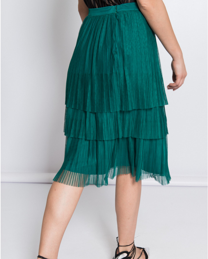 【silvian-heach】細摺及膝蛋糕裙