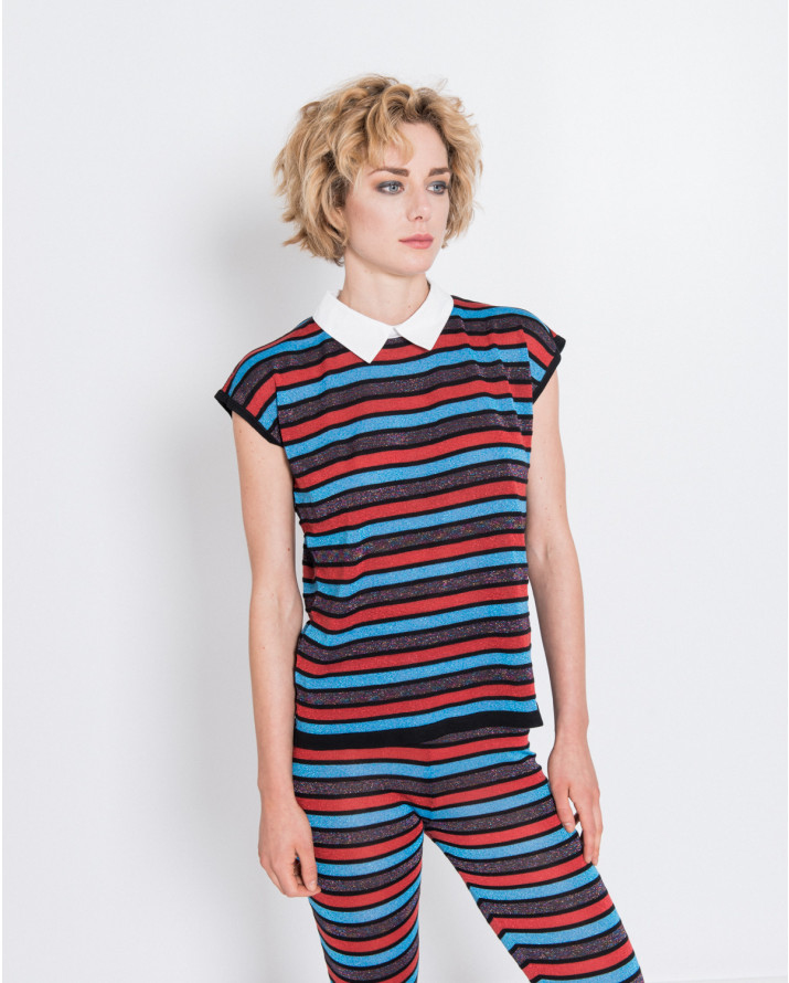 【silvian-heach】襯衫領針織無袖衫