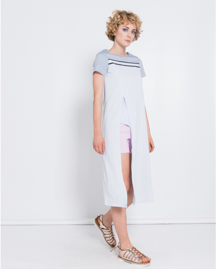 【silvian-heach】休閒前開衩T恤洋裝