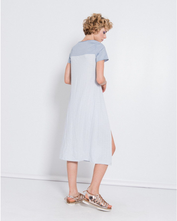 【silvian-heach】休閒前開衩T恤洋裝