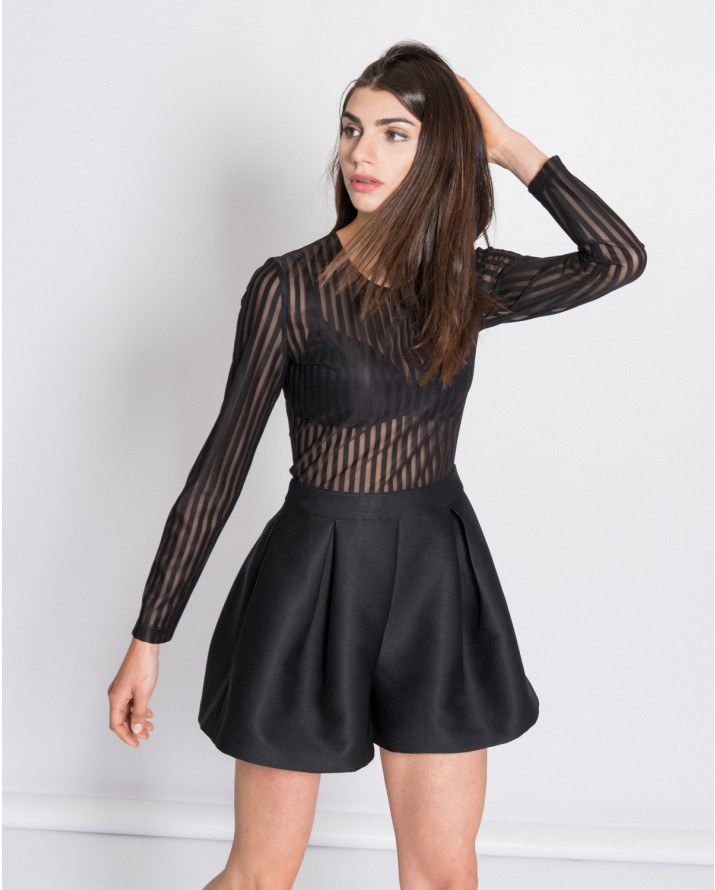 【silvian-heach】直條紋透視短洋裝