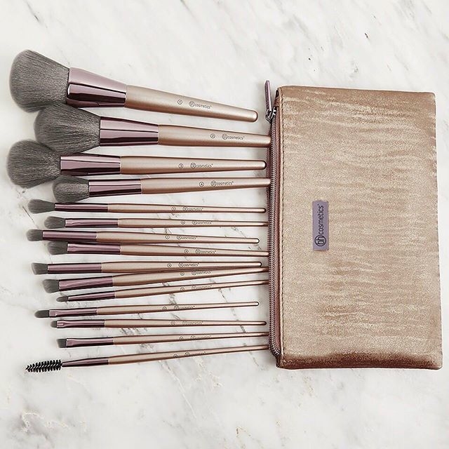 BH Cosmetics Lavish Elegance - 15 Piece Brush Set With Cosmetic Bag