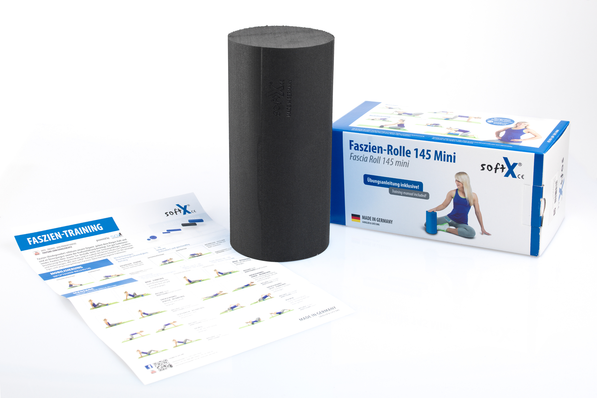 softX® Fascia Roll 145 Mini - 迷你版筋膜滾筒 黑色