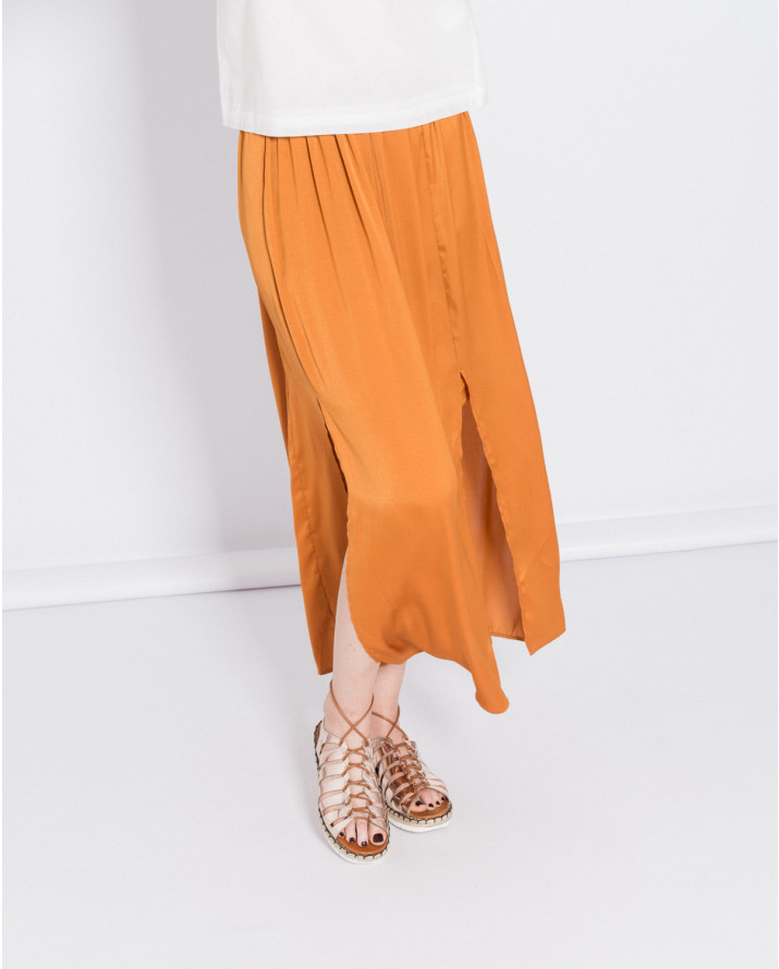 【silvian-heach】開衩寬鬆細摺裙