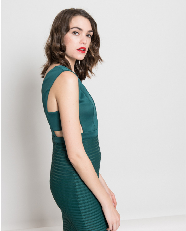 【silvian-heach】繃帶交叉鏤空洋裝