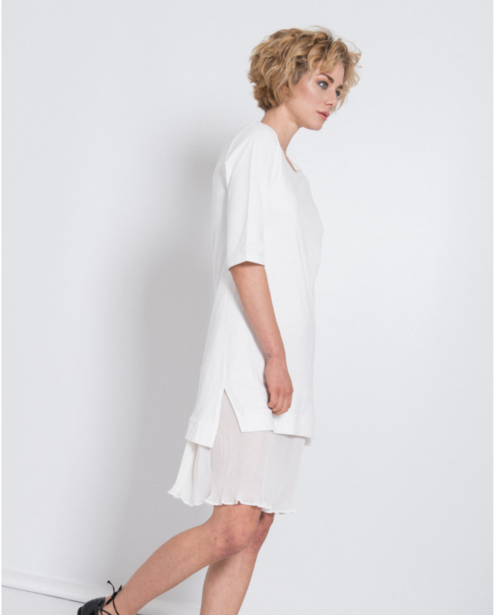 【silvian-heach】五分袖假兩件式洋裝