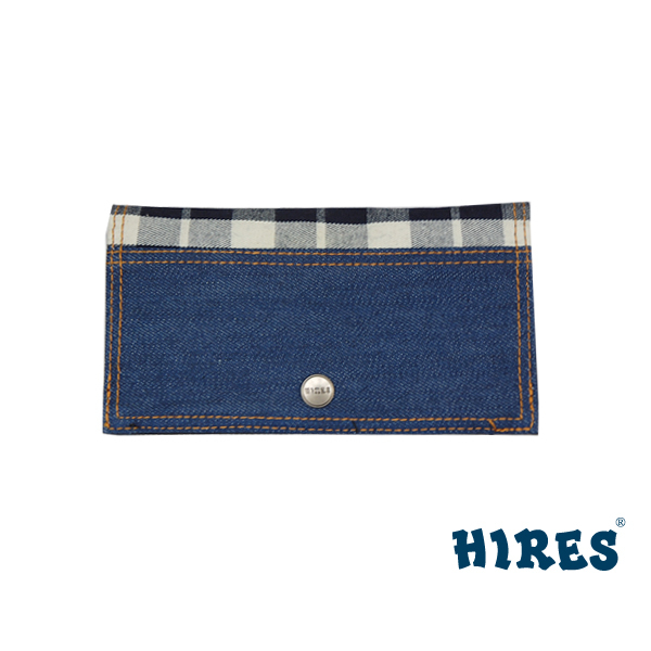 【HIRES】格紋牛仔系列-皮夾