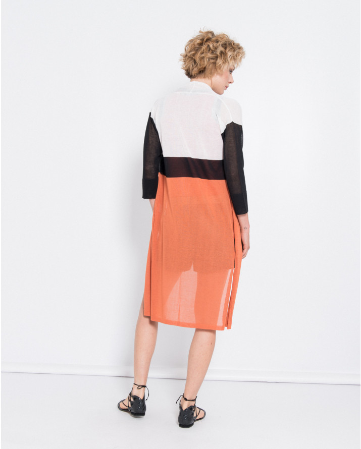 【silvian-heach】三色塊長袖針織外套