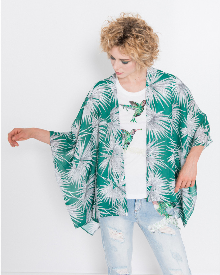 【silvian-heach】棕櫚葉浴衣外套