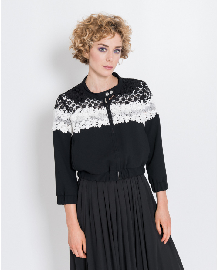 【silvian-heach】蕾絲拼接外套