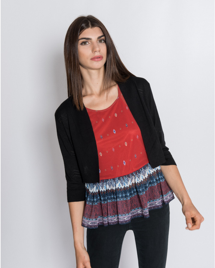 【silvian-heach】七分袖針織短外套