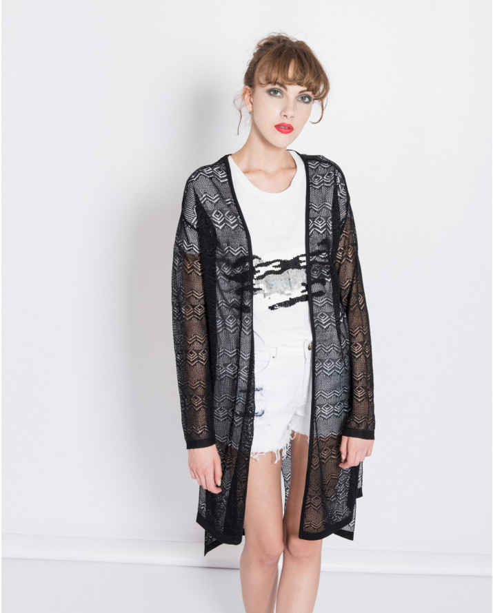 【silvian-heach】民族圖騰細針織罩衫