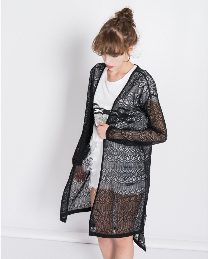 【silvian-heach】民族圖騰細針織罩衫