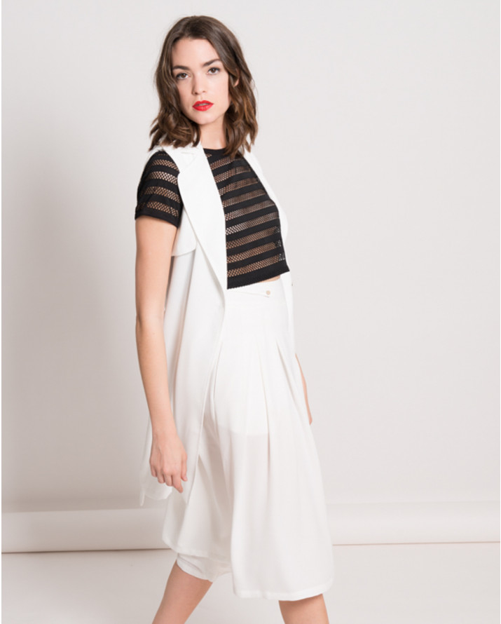 【silvian-heach】腰間綁帶背心外套