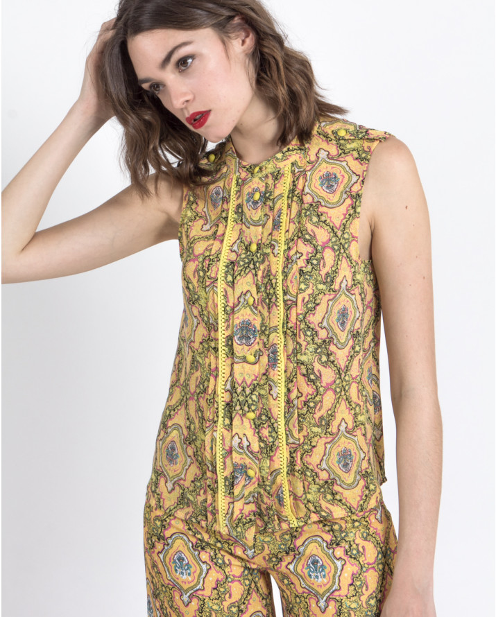 【silvian-heach】古典圖騰印花背心