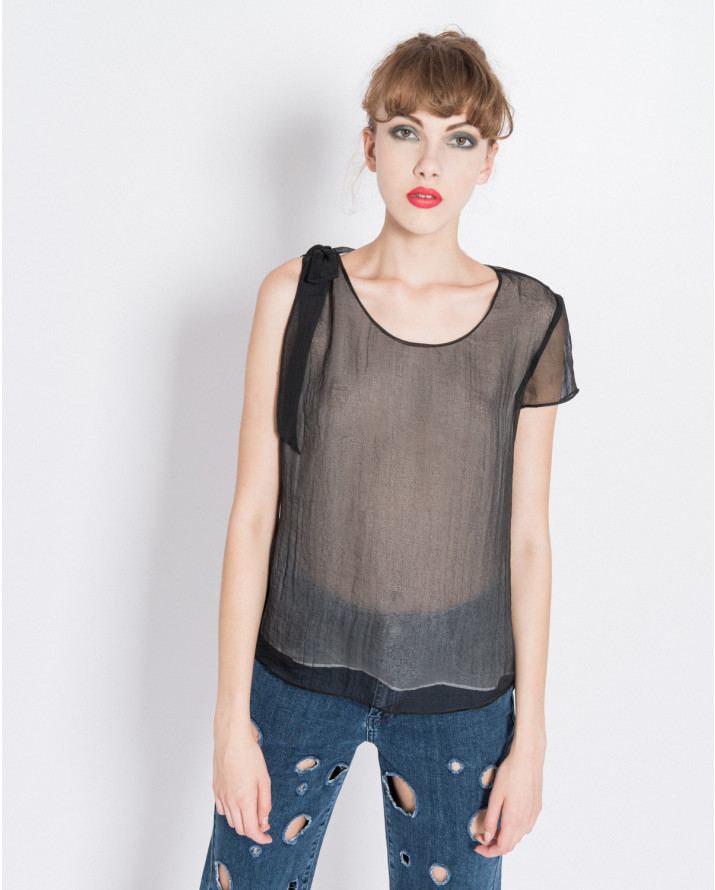 【silvian-heach】雪紡透視背心