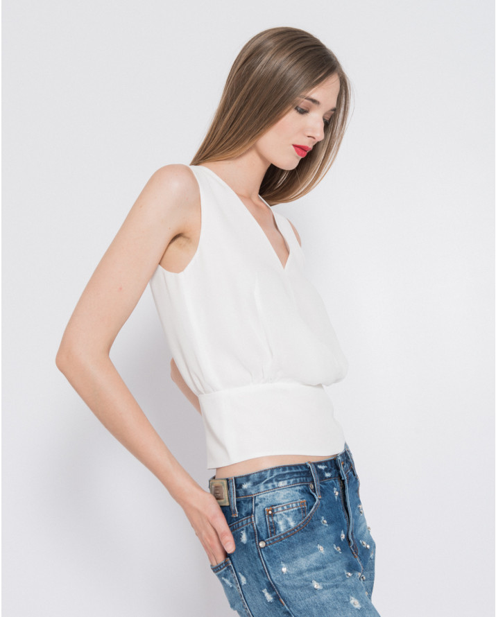 【silvian-heach】V領交疊背心