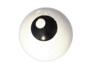 32474pb02 Technic Ball Joint with Black Eye with Pupil Pattern