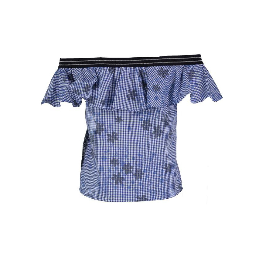 【KOCCA】一字領荷葉邊上衣