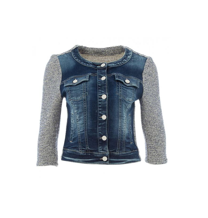 【KOCCA】袖口剪接牛仔外套