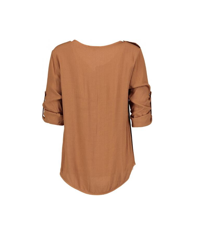 【KOCCA】胸前雙口袋薄長衫