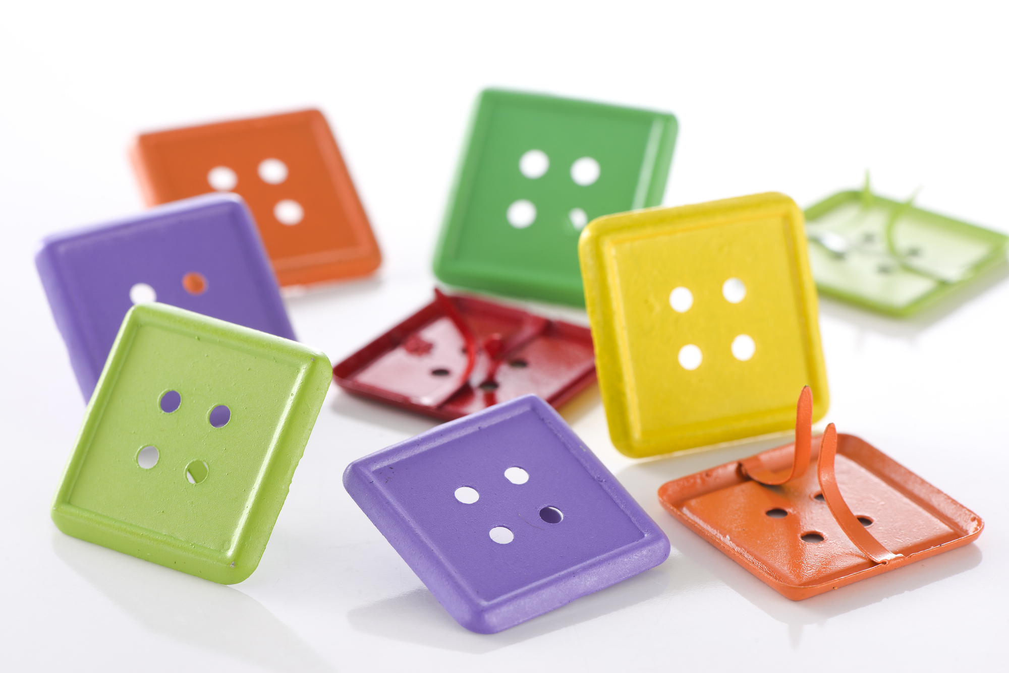 造型兩腳釘 | 方形釦子 (25 mm)  #T9003