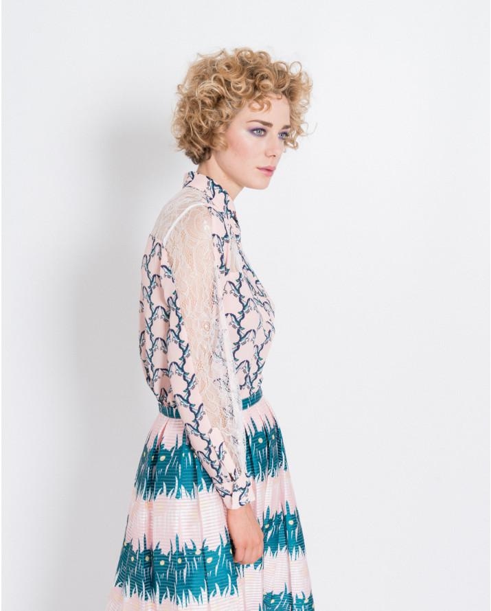 【silvian-heach】飛鳥領結長袖襯衫