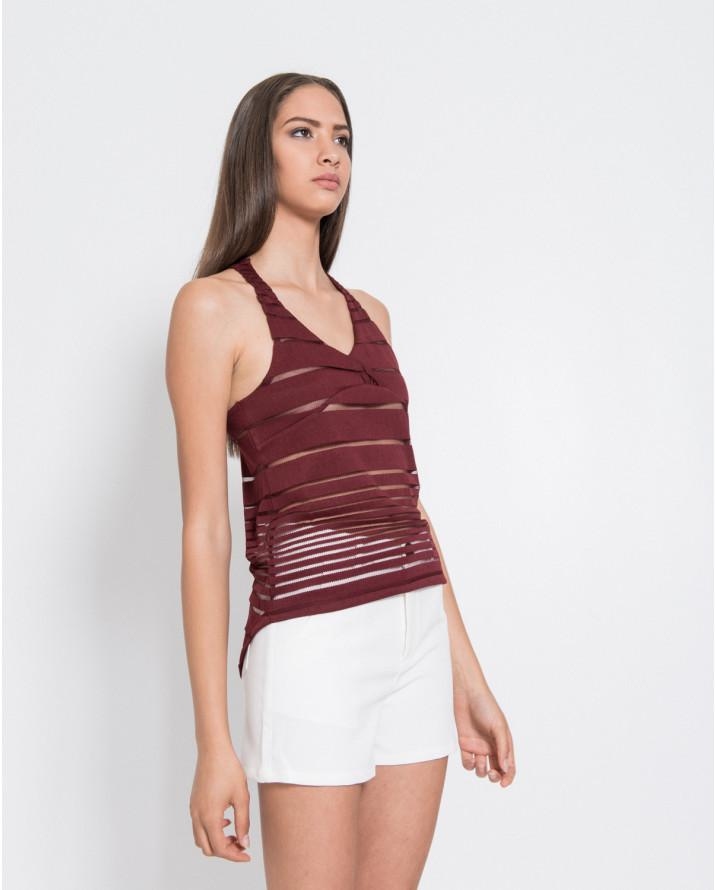 【silvian-heach】橫紋透膚背心