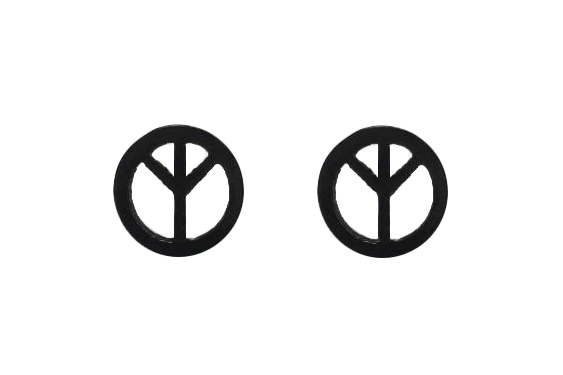 醫療鋼和平造型耳環