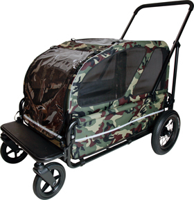 日本AirBuggy Carriage 大型犬 高級寵物手推車  (載重55kg)  迷彩