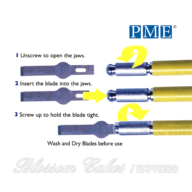 PME Square Blade/Ribbon Insertion Blade, Pack of 5