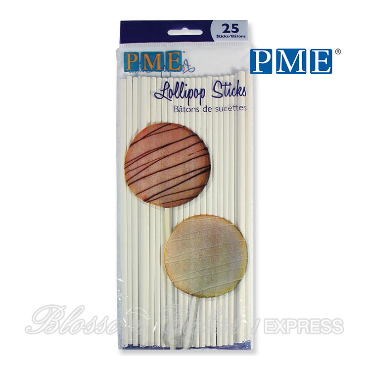 PME Lollipop Sticks 20cm (7.9"), Pack of 25