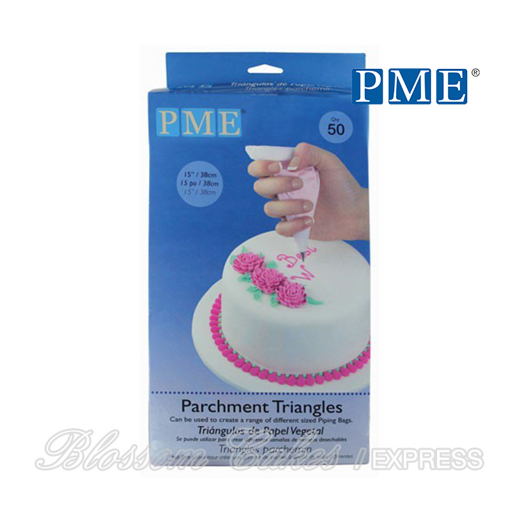 PME Parchment Triangles, Pack of 50