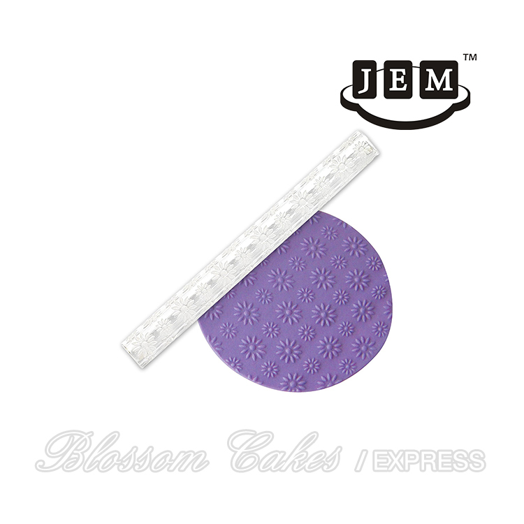 JEM Daisy Roller Textured Rolling Pin, Short 7.5"